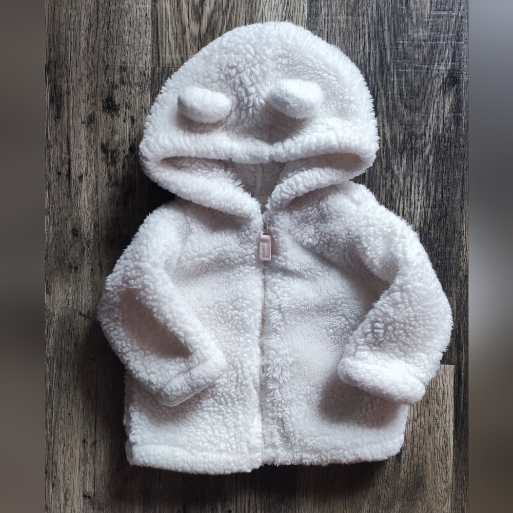 Carter's White Fleece Jacket